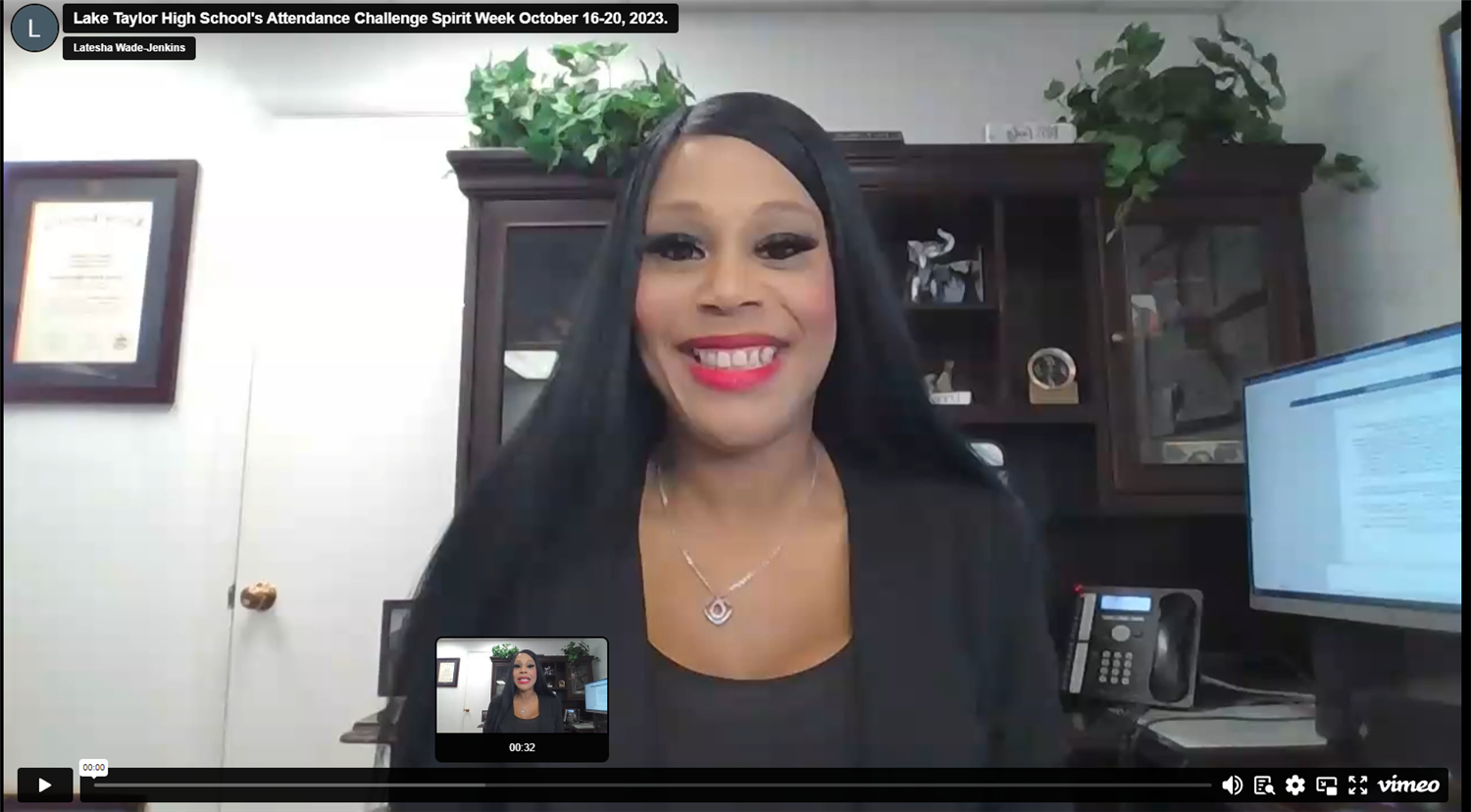  NPS School-to-School Attendance Challenge Message from Dr. Wade Jenkins